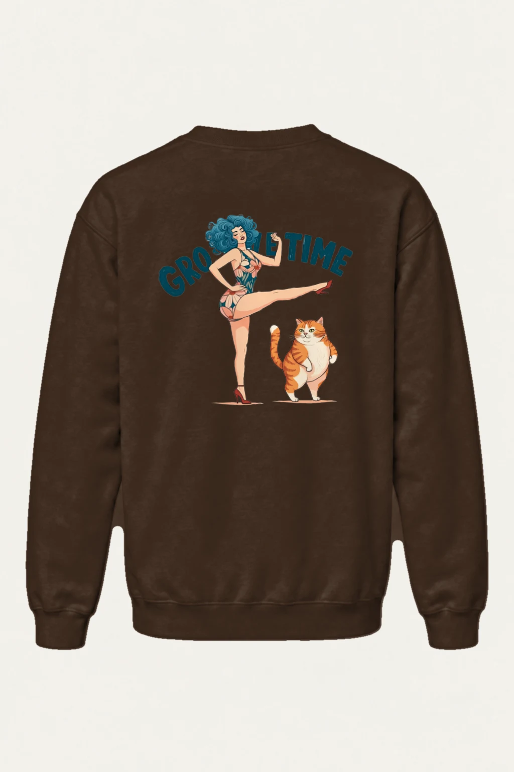 "Tabby Kick Club" Heavy Blend Unisex Crewneck Sweatshirt | Gildan 18000