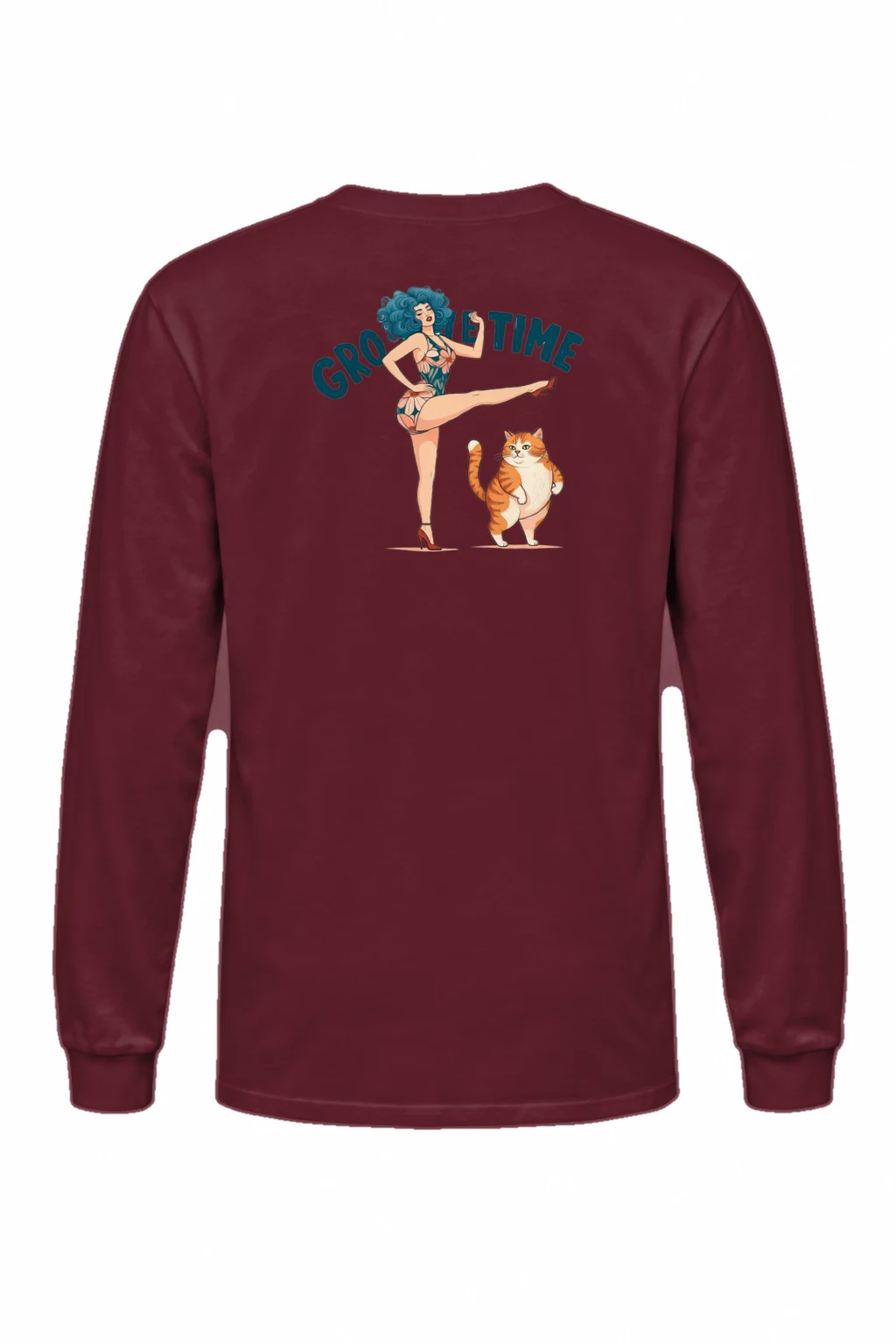 "Tabby Kick Time" Unisex Longsleeve T-shirt | Gildan 2400