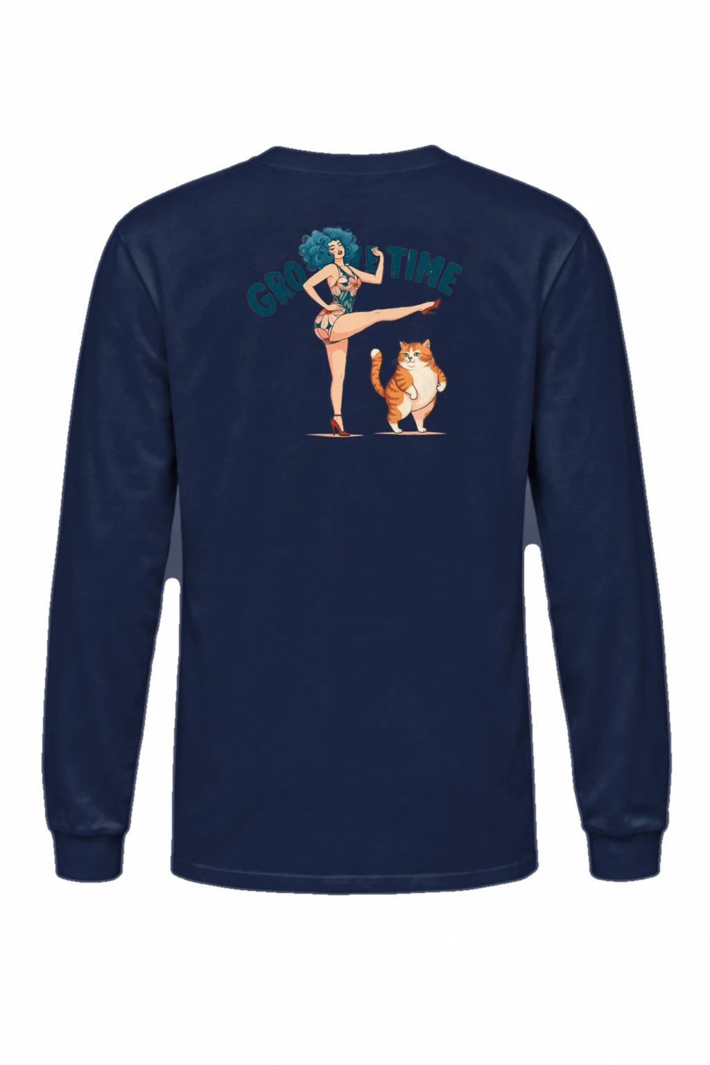 "Tabby Kick Time" Unisex Longsleeve T-shirt | Gildan 2400