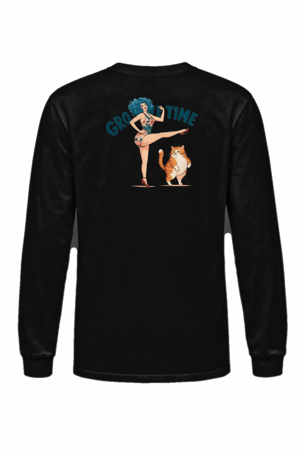 "Tabby Kick Time" Unisex Longsleeve T-shirt | Gildan 2400