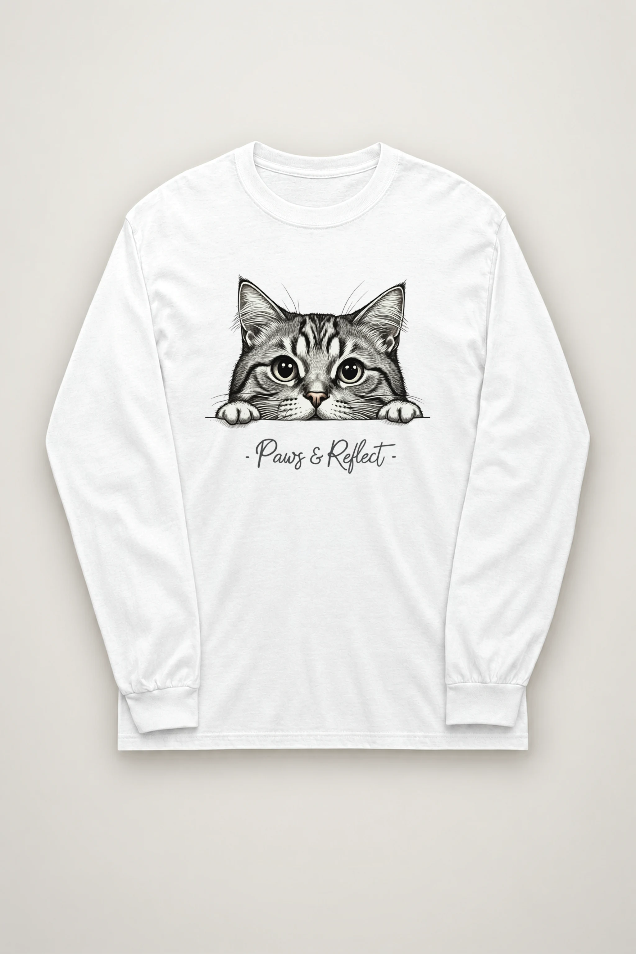 "Tabby Lookout" Unisex Longsleeve T-shirt