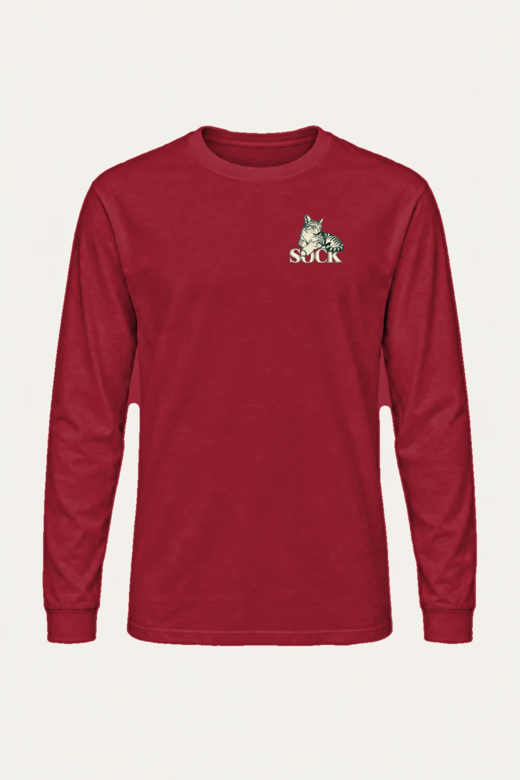 "Tabby With Sock" Unisex Longsleeve T-shirt