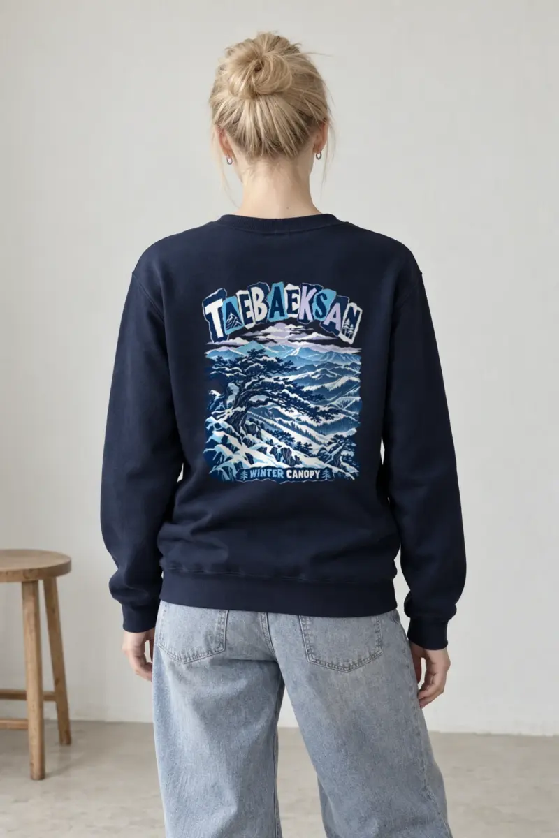"Taebaeksan Winter Canopy" Heavy Blend Unisex Crewneck Sweatshirt
