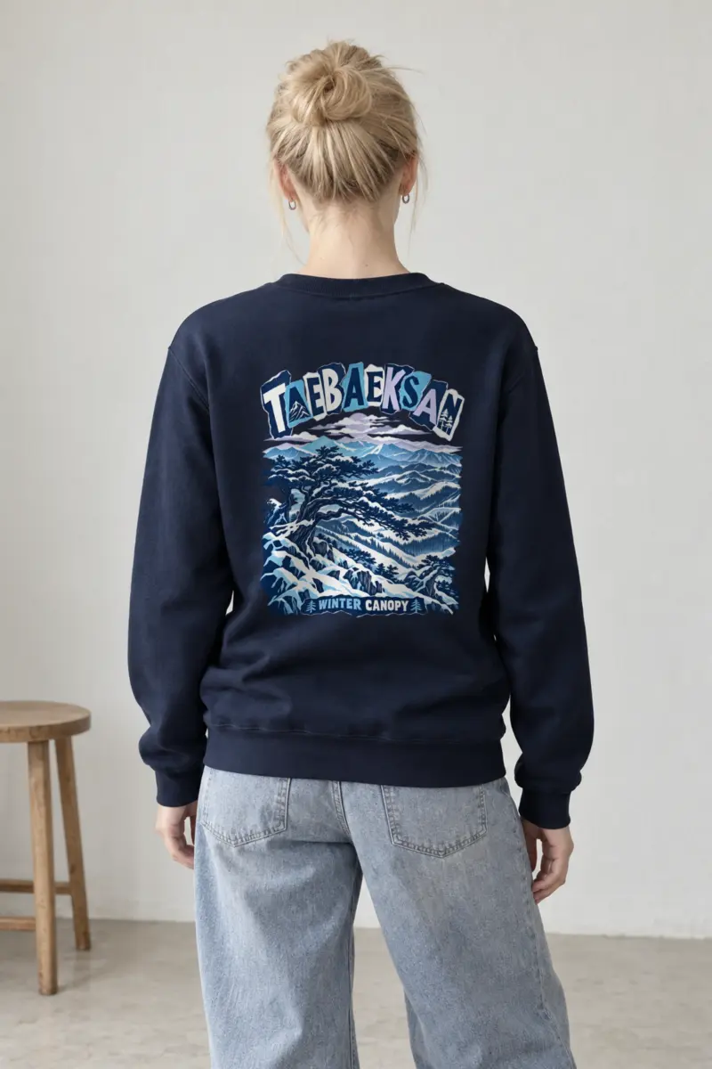 "Taebaeksan Winter Canopy" Heavy Blend Unisex Crewneck Sweatshirt