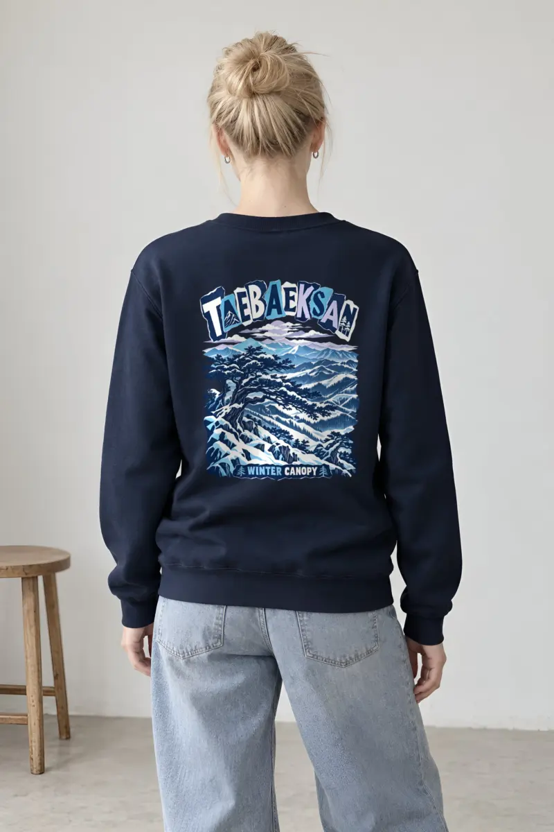 "Taebaeksan Winter Canopy" Heavy Blend Unisex Crewneck Sweatshirt