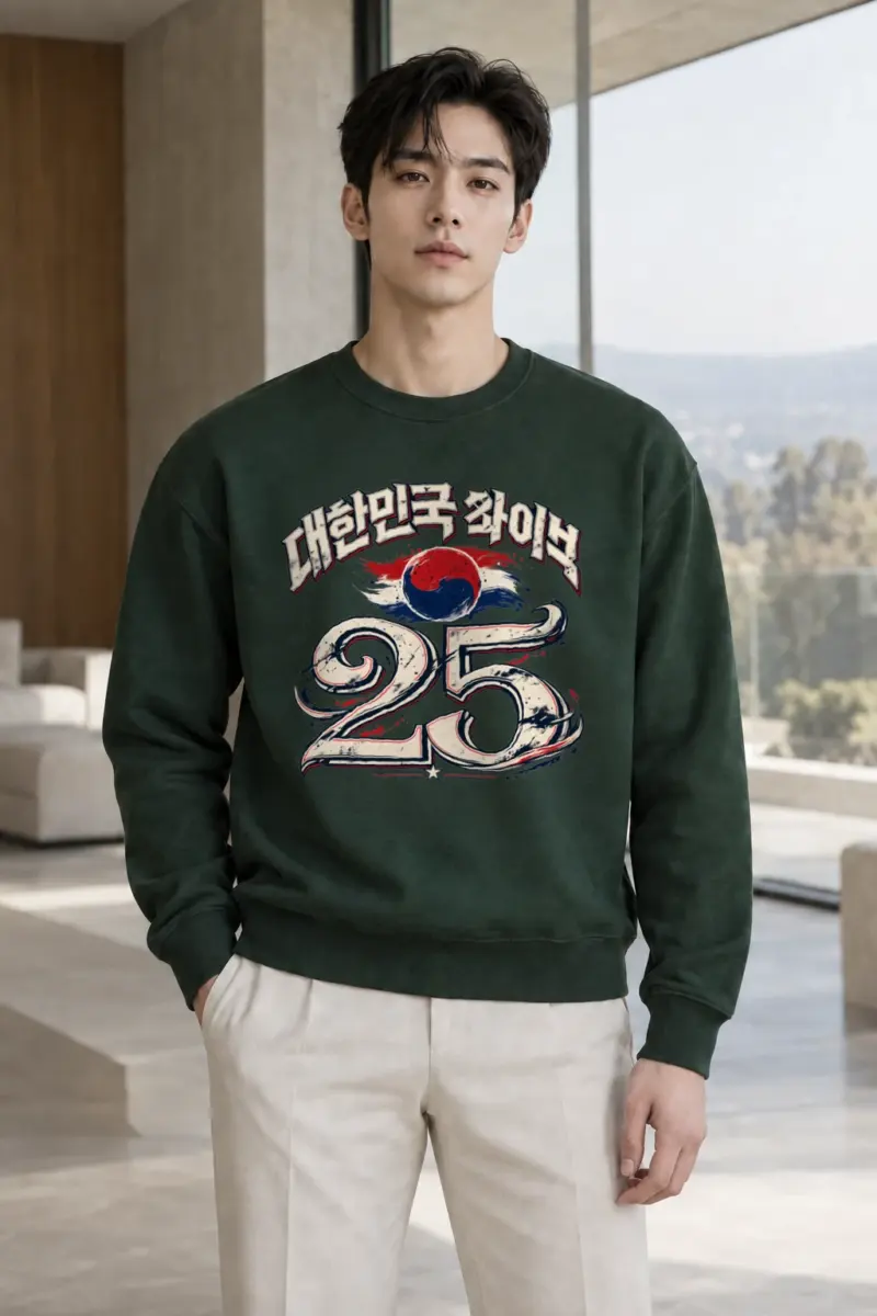 "Taegeuk 25" Heavy Blend Unisex Crewneck Sweatshirt | Gildan 18000