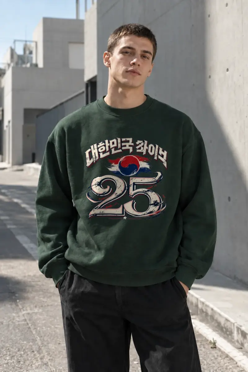 "Taegeuk 25" Heavy Blend Unisex Crewneck Sweatshirt | Gildan 18000