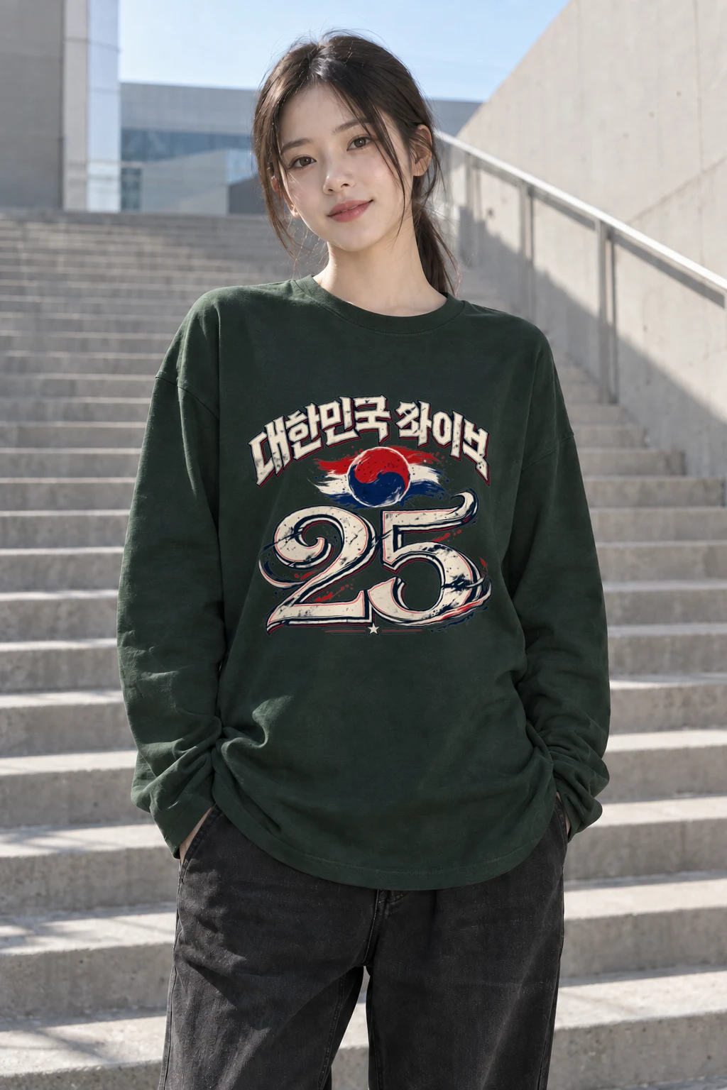 "Taegeuk 25" Unisex Longsleeve T-shirt | Gildan 2400