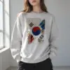 "Taegeukki Korea" Heavy Blend Unisex Crewneck Sweatshirt | Gildan 18000