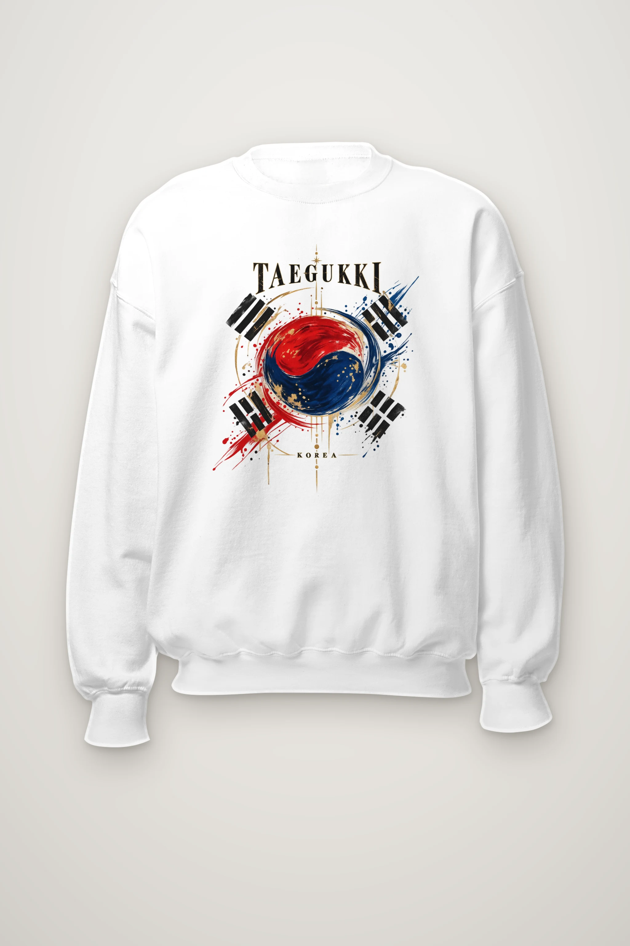 "Taegeukki Korea" Heavy Blend Unisex Crewneck Sweatshirt