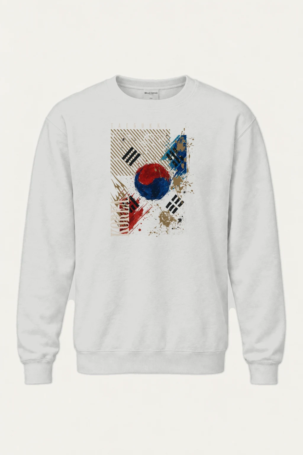 "Taegeukki Korea" Heavy Blend Unisex Crewneck Sweatshirt | Gildan 18000