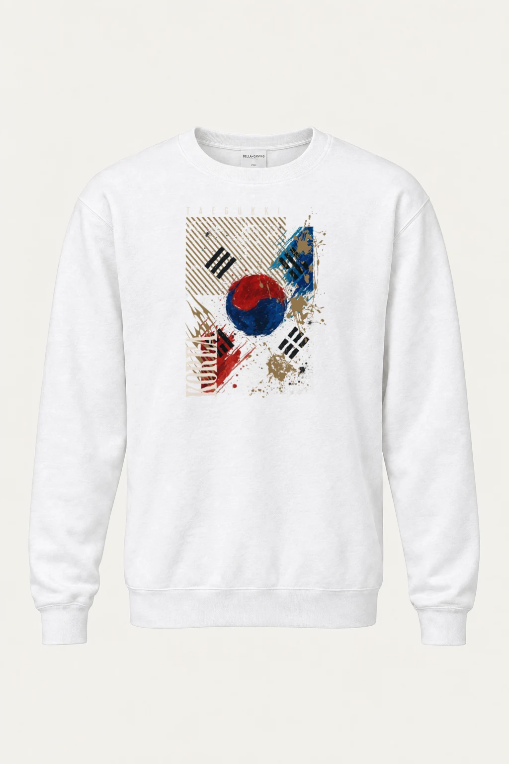 "Taegeukki Korea" Heavy Blend Unisex Crewneck Sweatshirt | Gildan 18000