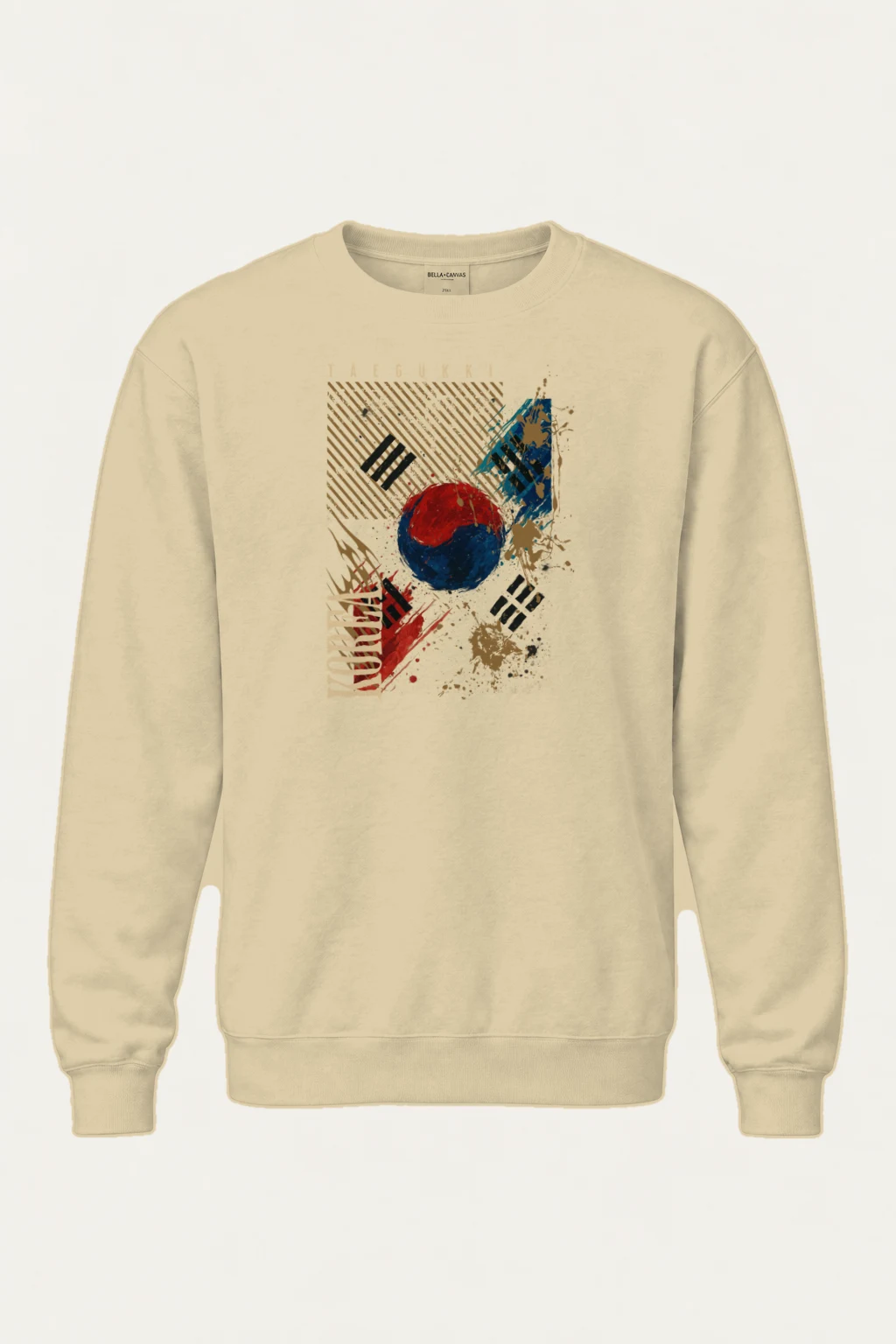 "Taegeukki Korea" Heavy Blend Unisex Crewneck Sweatshirt | Gildan 18000