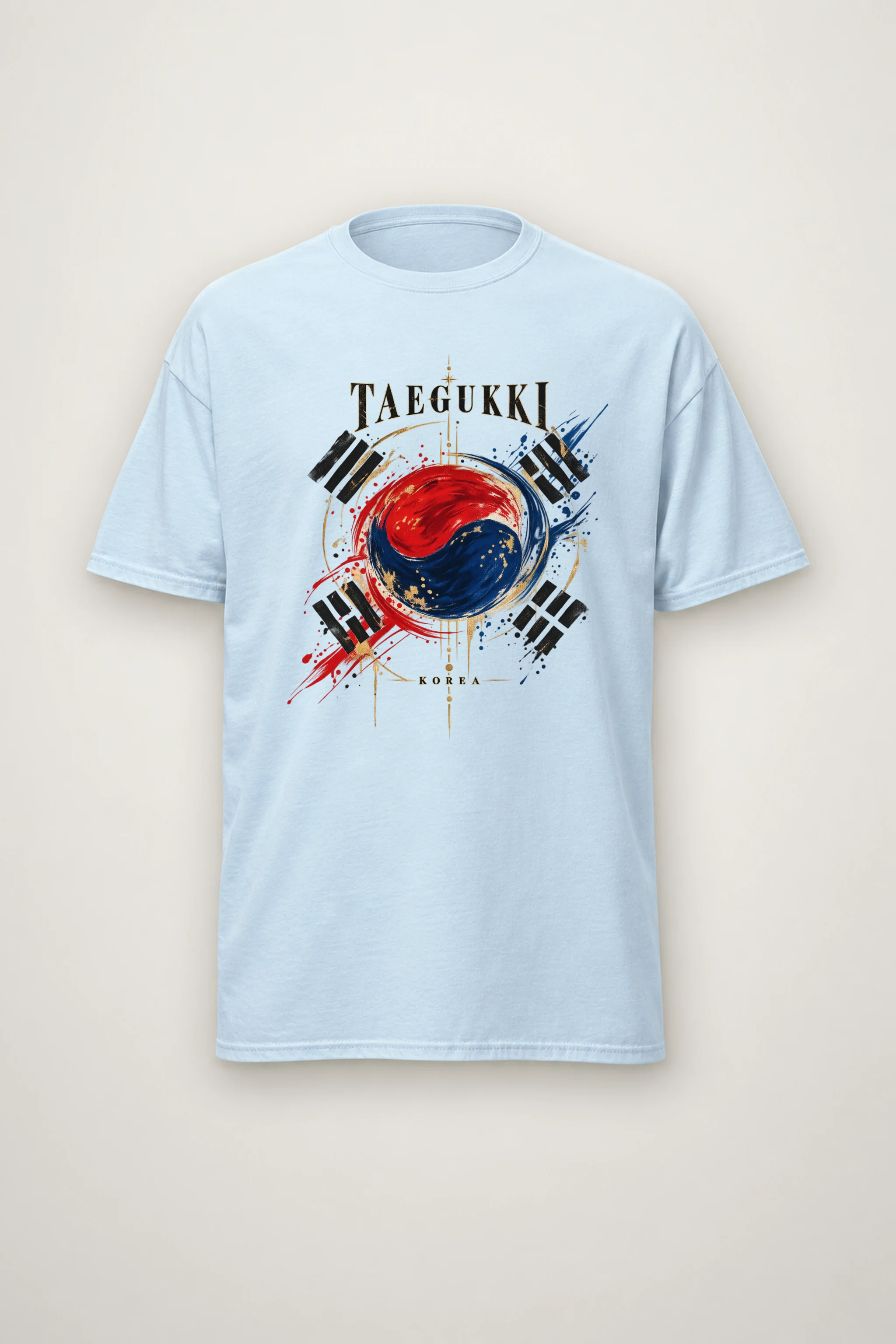 "Taegeukki Korea" Heavyweight Unisex Crewneck T-shirt