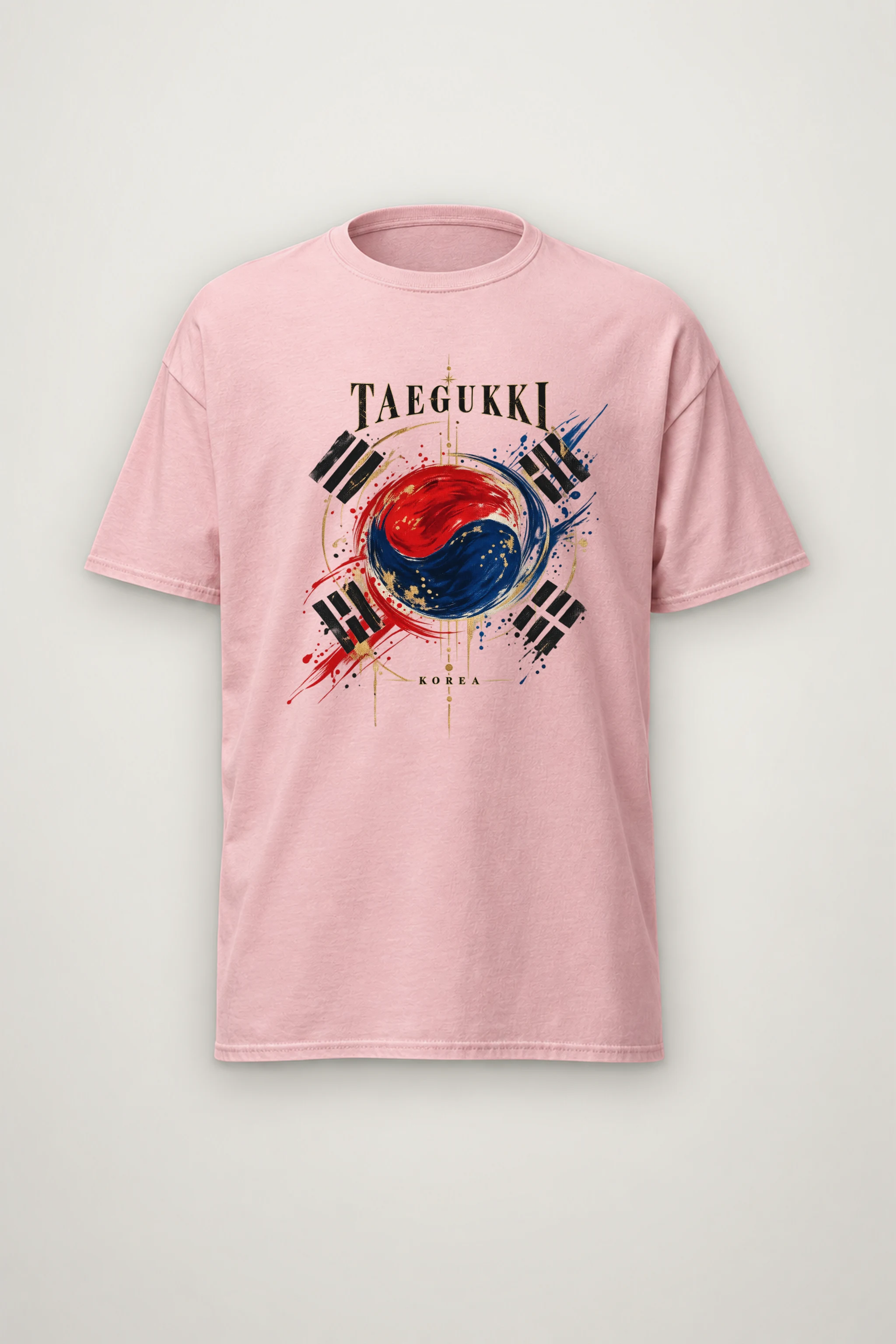 "Taegeukki Korea" Heavyweight Unisex Crewneck T-shirt