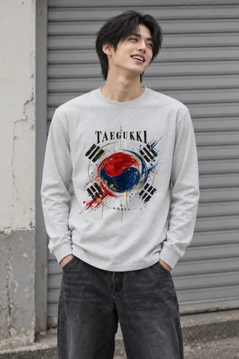 "Taegeukki Korea" Unisex Longsleeve T-shirt