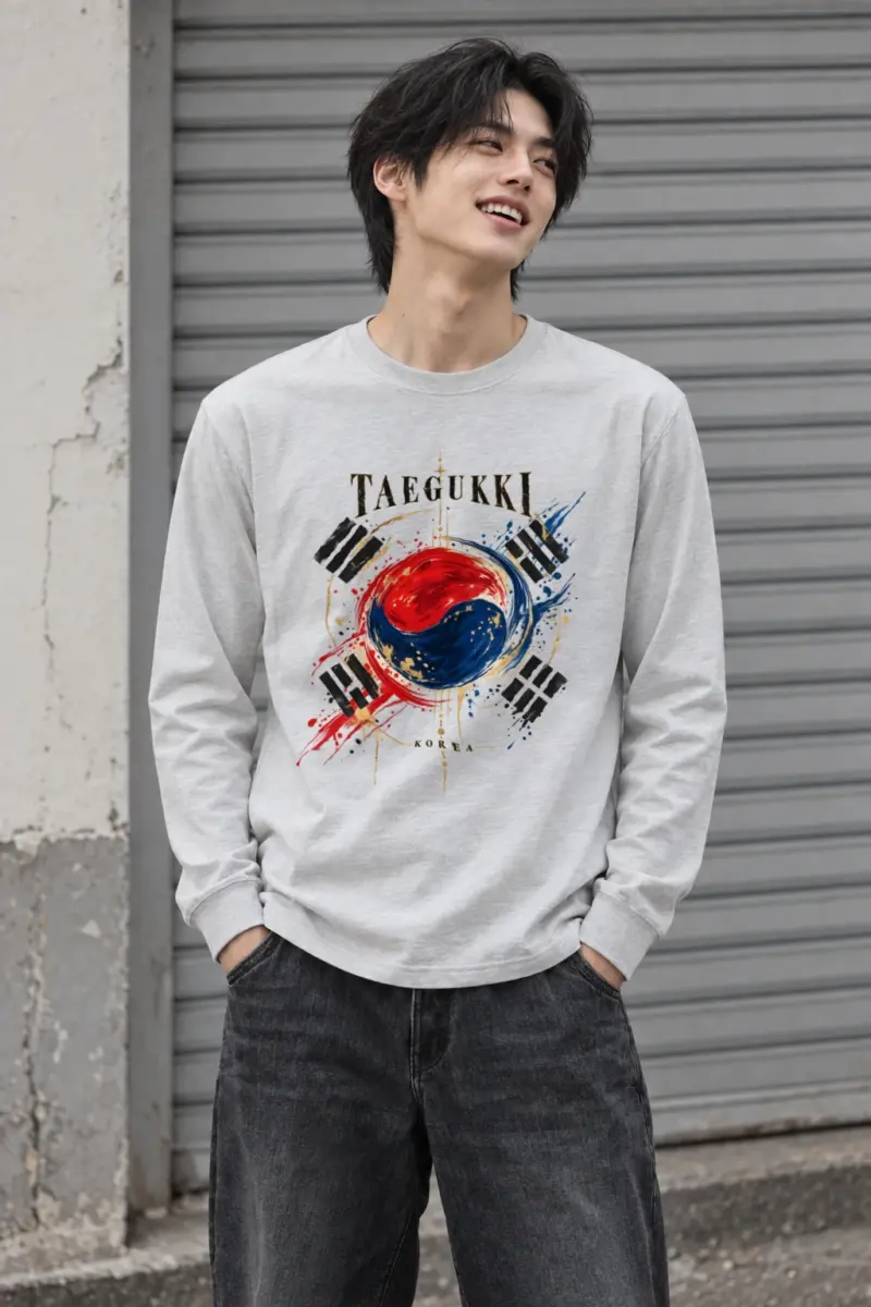 "Taegeukki Korea" Unisex Longsleeve T-shirt