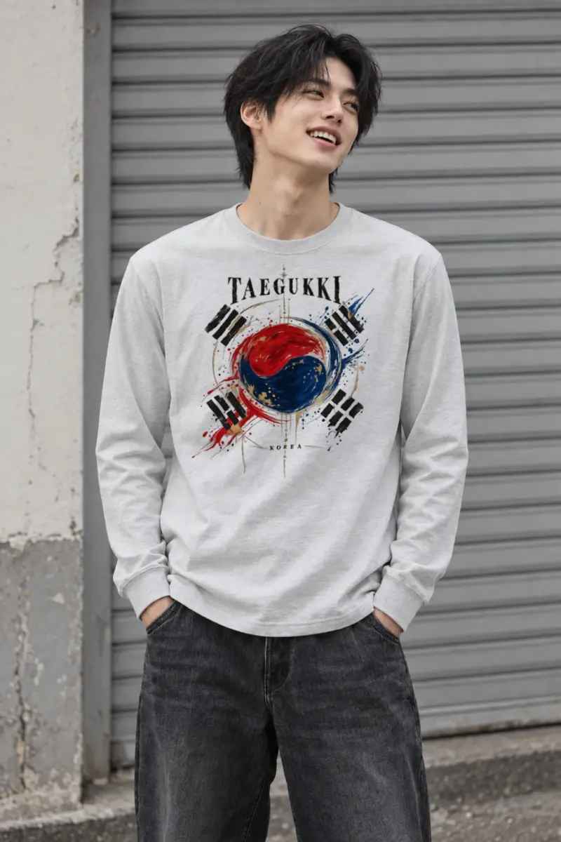 "Taegeukki Korea" Unisex Longsleeve T-shirt