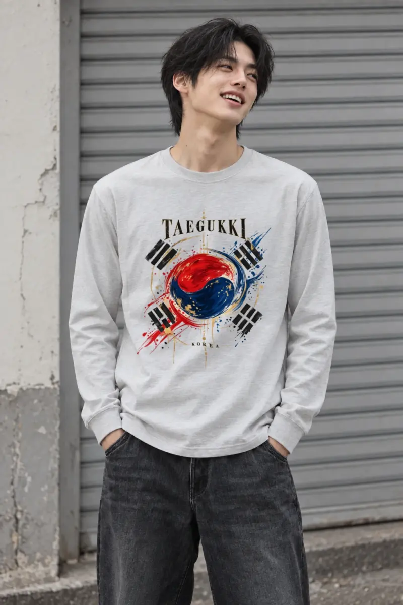 "Taegeukki Korea" Unisex Longsleeve T-shirt