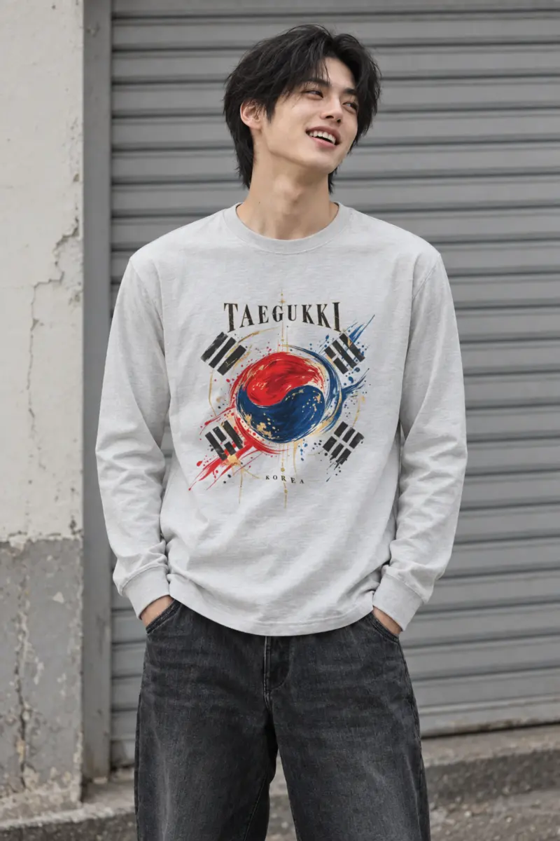 "Taegeukki Korea" Unisex Longsleeve T-shirt