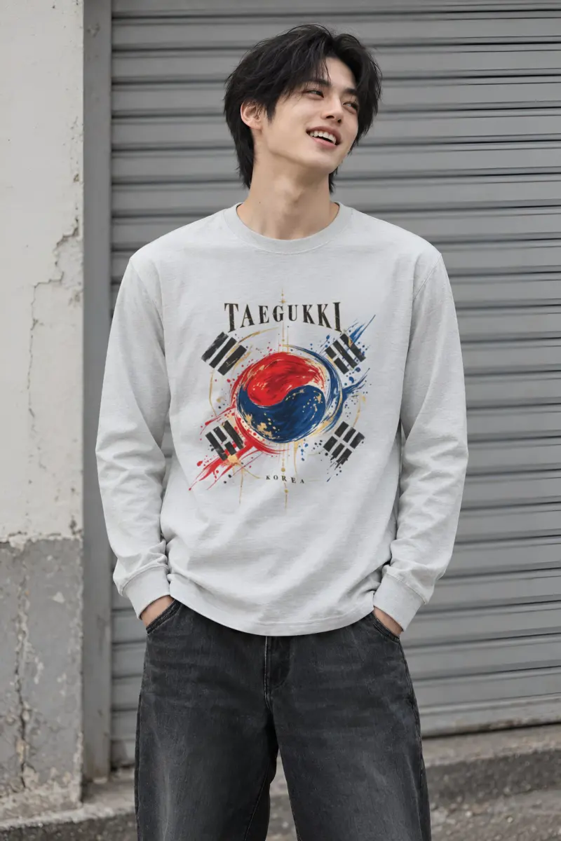 "Taegeukki Korea" Unisex Longsleeve T-shirt