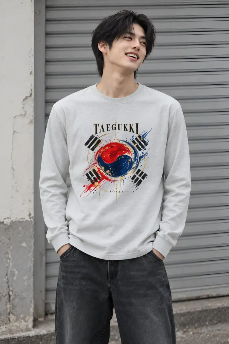 "Taegeukki Korea" Unisex Longsleeve T-shirt