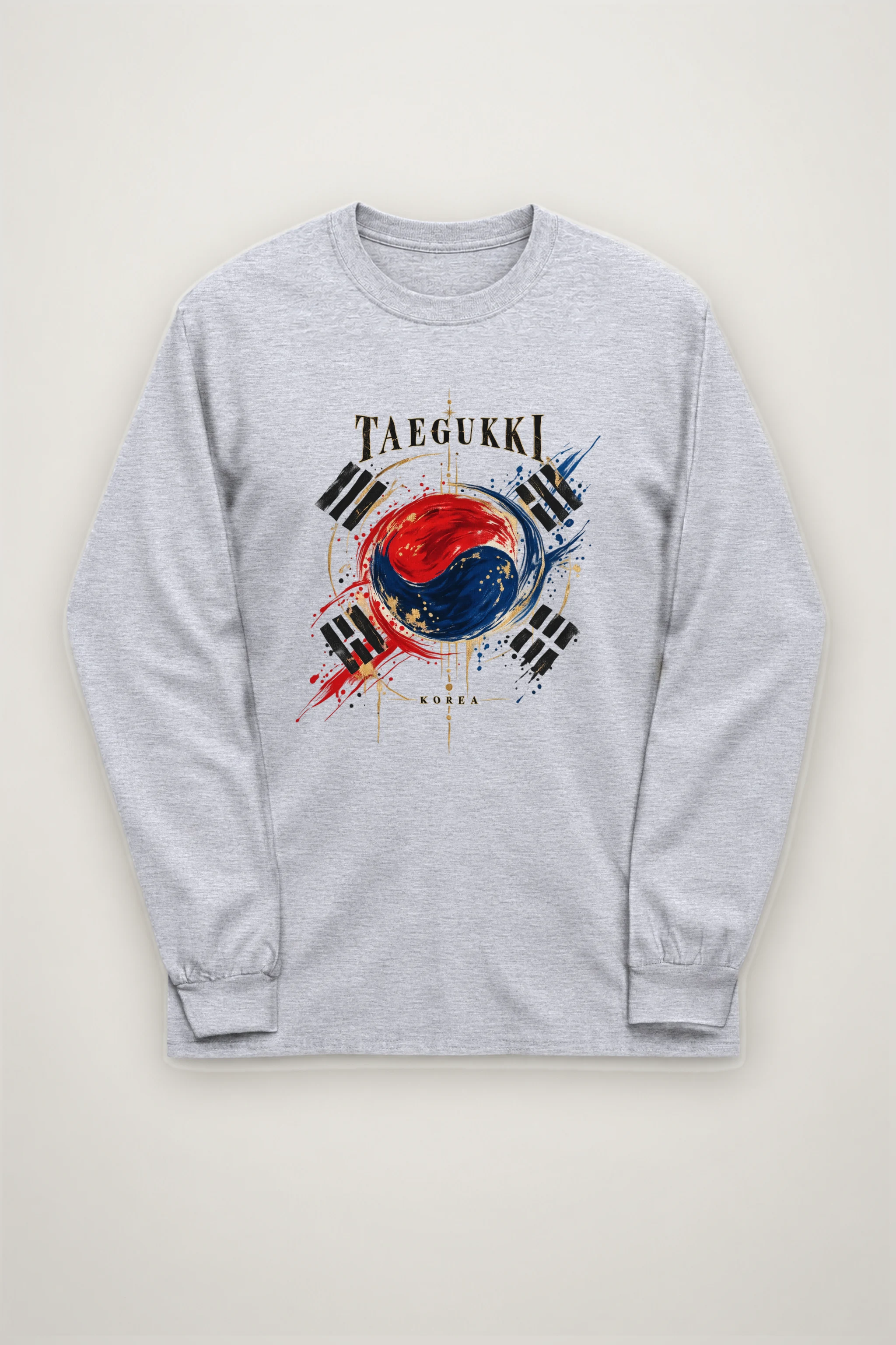 "Taegeukki Korea" Unisex Longsleeve T-shirt