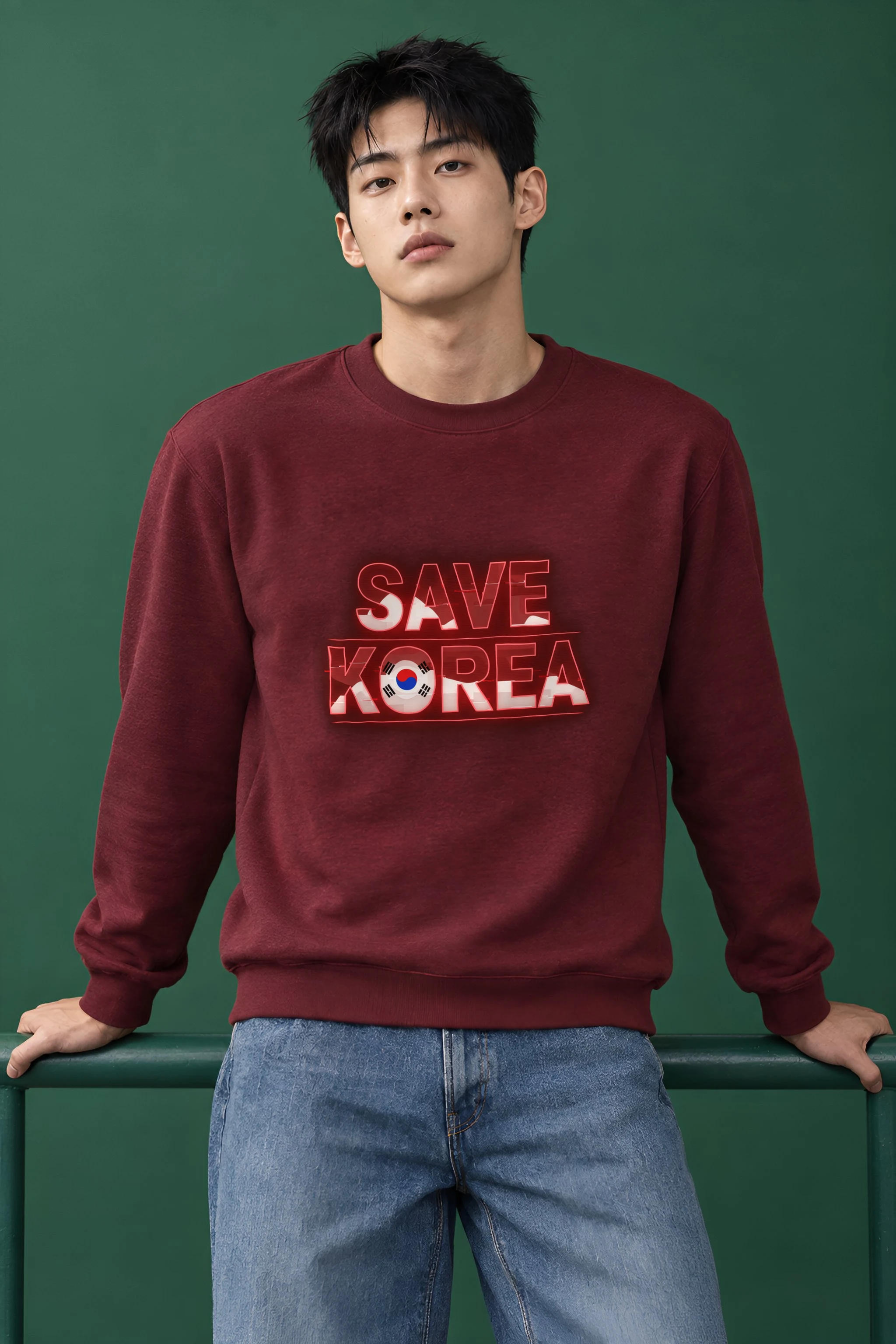 "Taeguk Resolve" Heavy Blend Unisex Crewneck Sweatshirt