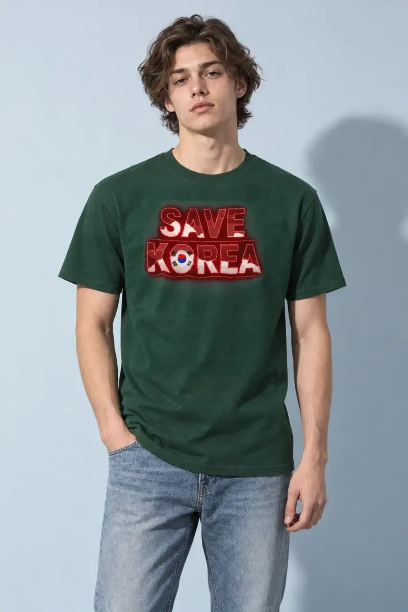 "Taeguk Resolve" Heavyweight Unisex Crewneck T-shirt