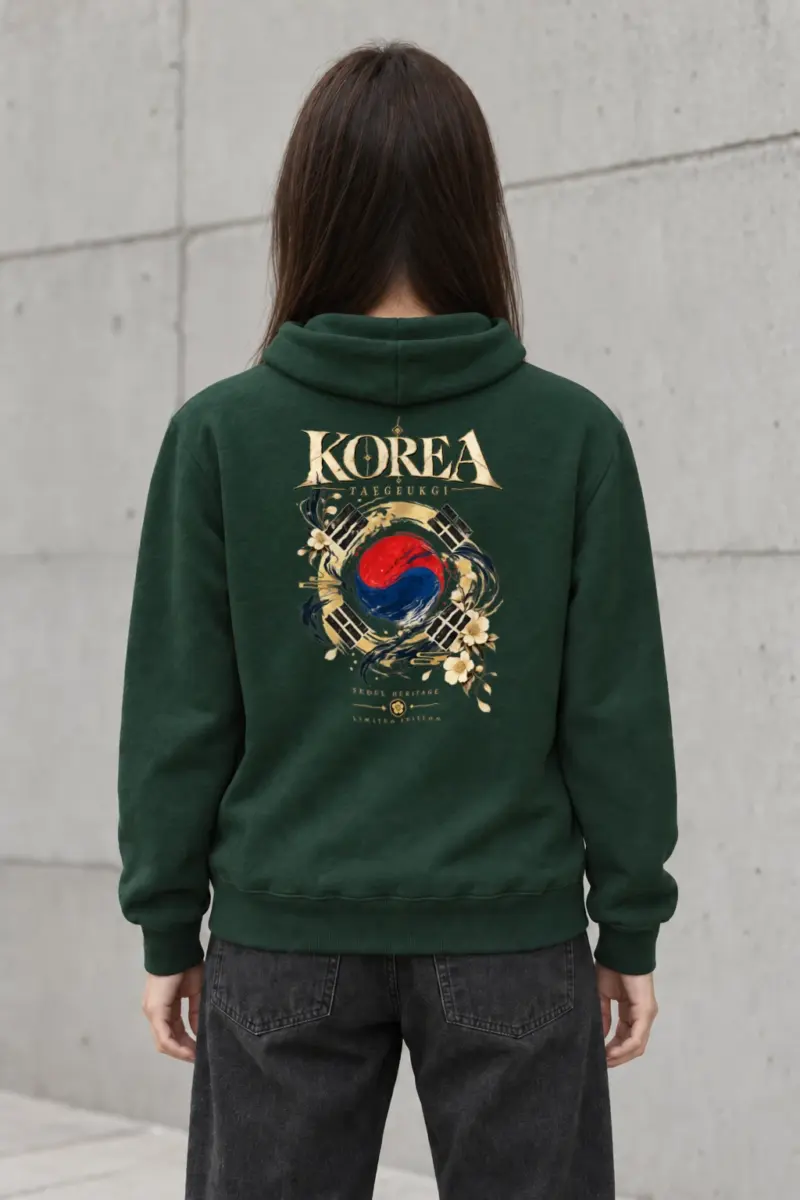 "Taegukgi Heritage" Heavy Blend Unisex Pullover Hoodie