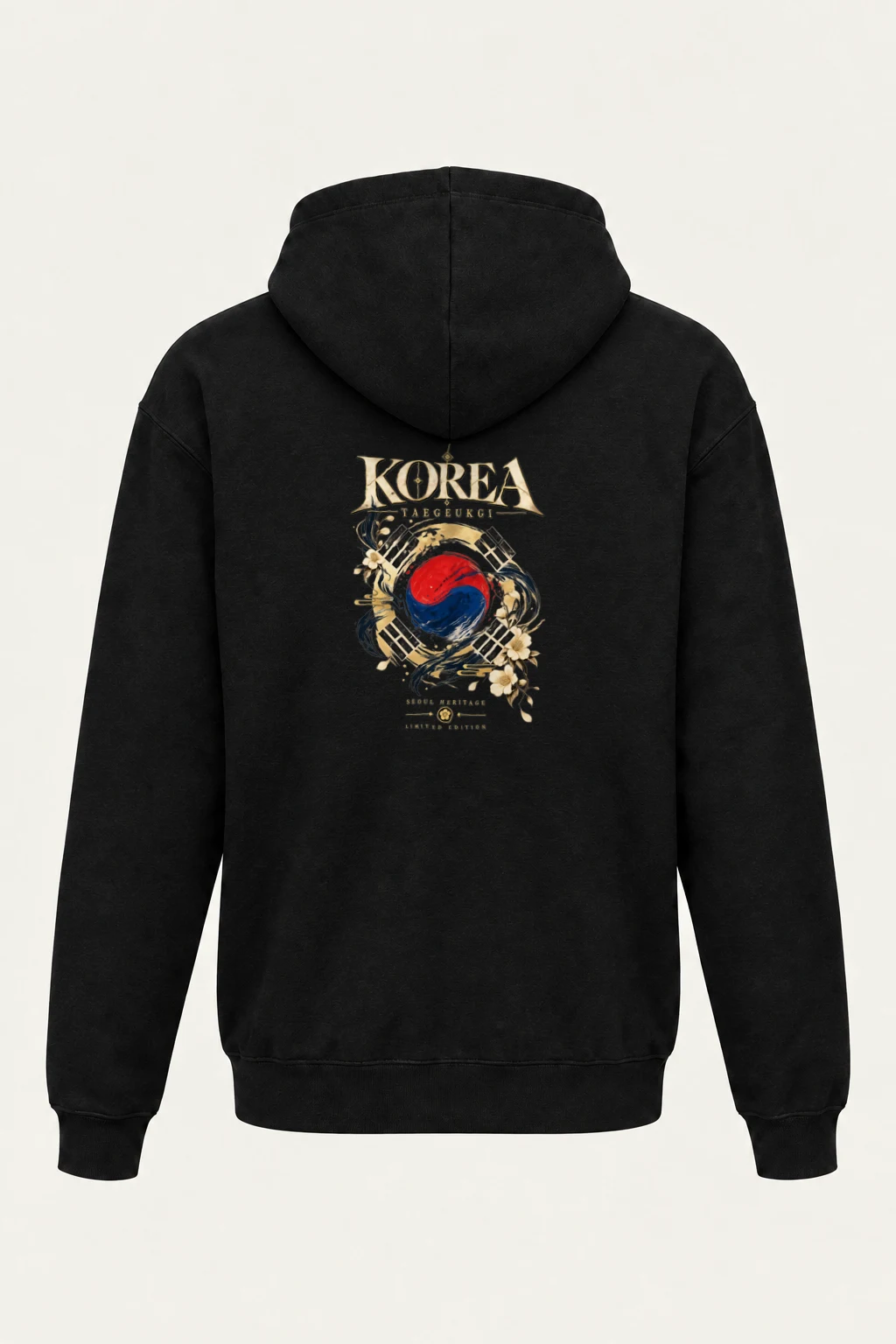 "Taegukgi Heritage" Heavy Blend Unisex Pullover Hoodie | Gildan 18500