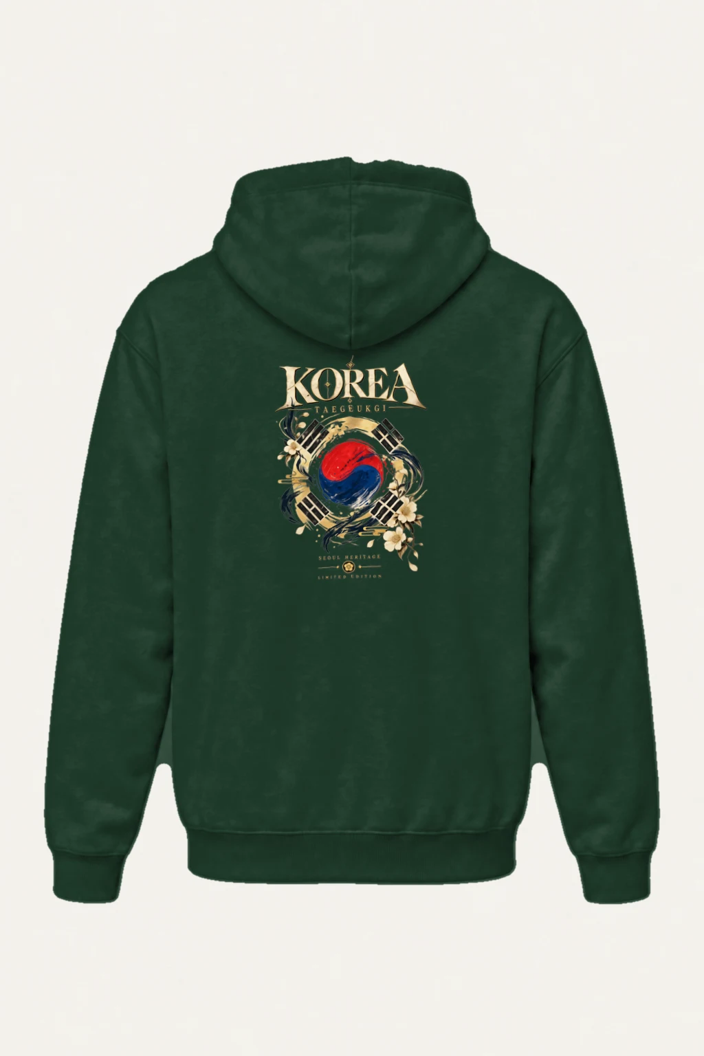 "Taegukgi Heritage" Heavy Blend Unisex Pullover Hoodie | Gildan 18500
