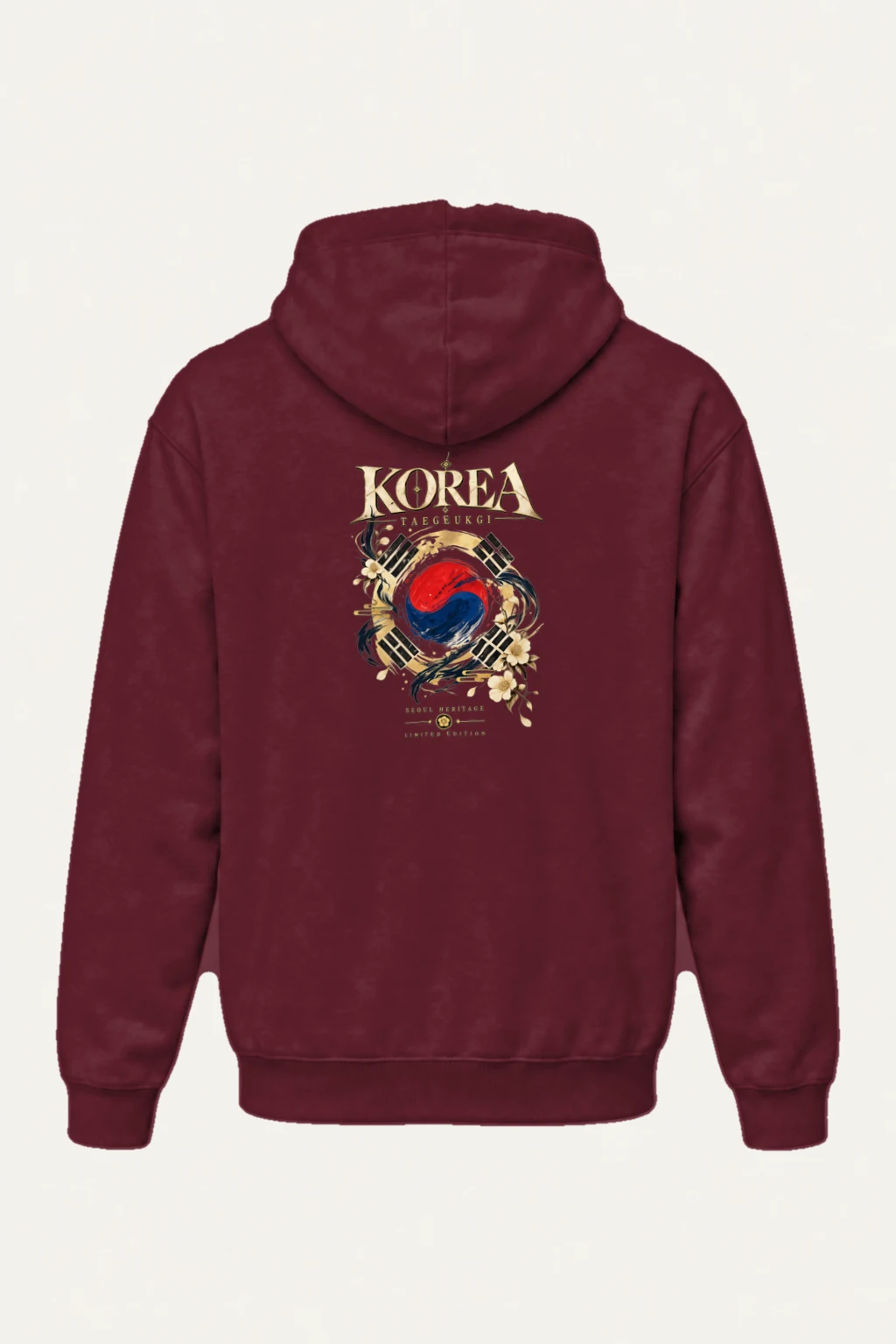 "Taegukgi Heritage" Heavy Blend Unisex Pullover Hoodie | Gildan 18500