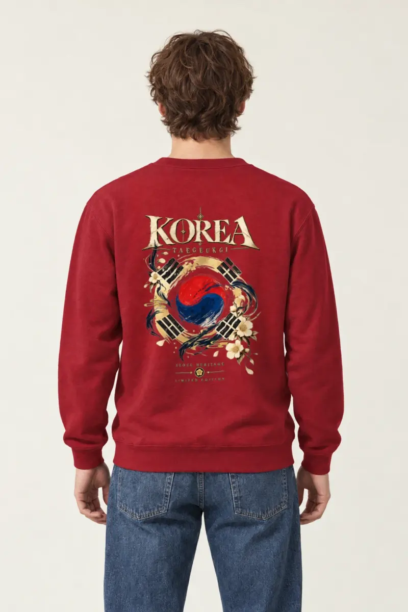 "Taegukgi Seoul Heritage" Heavy Blend Unisex Crewneck Sweatshirt