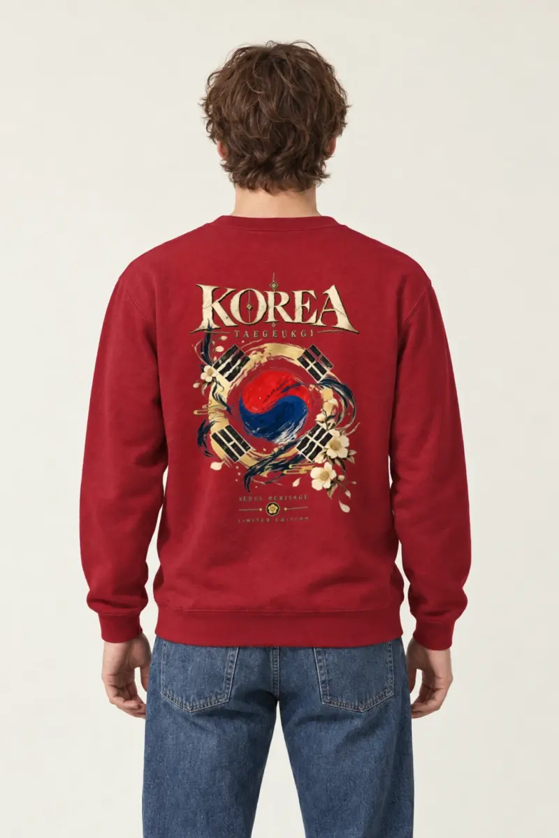 "Taegukgi Seoul Heritage" Heavy Blend Unisex Crewneck Sweatshirt