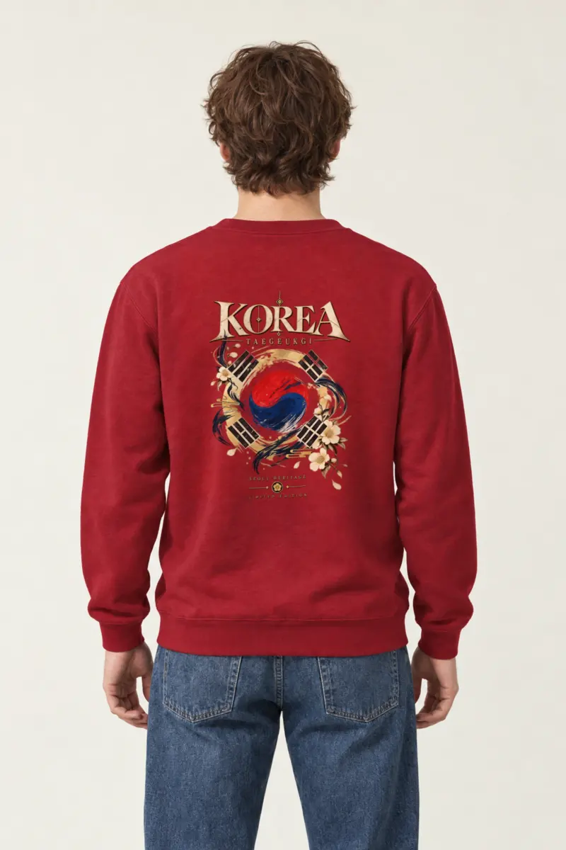 "Taegukgi Seoul Heritage" Heavy Blend Unisex Crewneck Sweatshirt