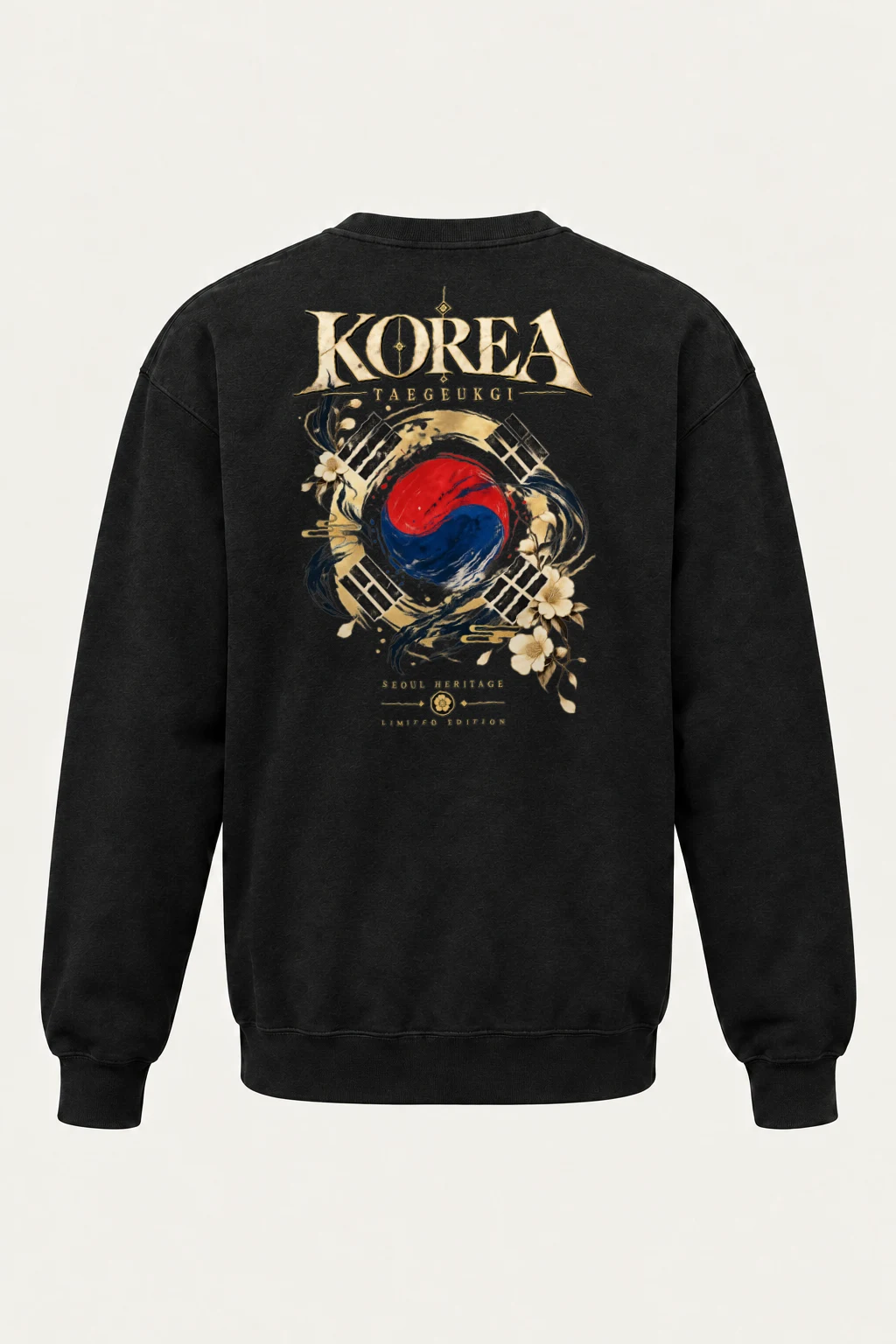 "Taegukgi Seoul Heritage" Heavy Blend Unisex Crewneck Sweatshirt | Gildan 18000