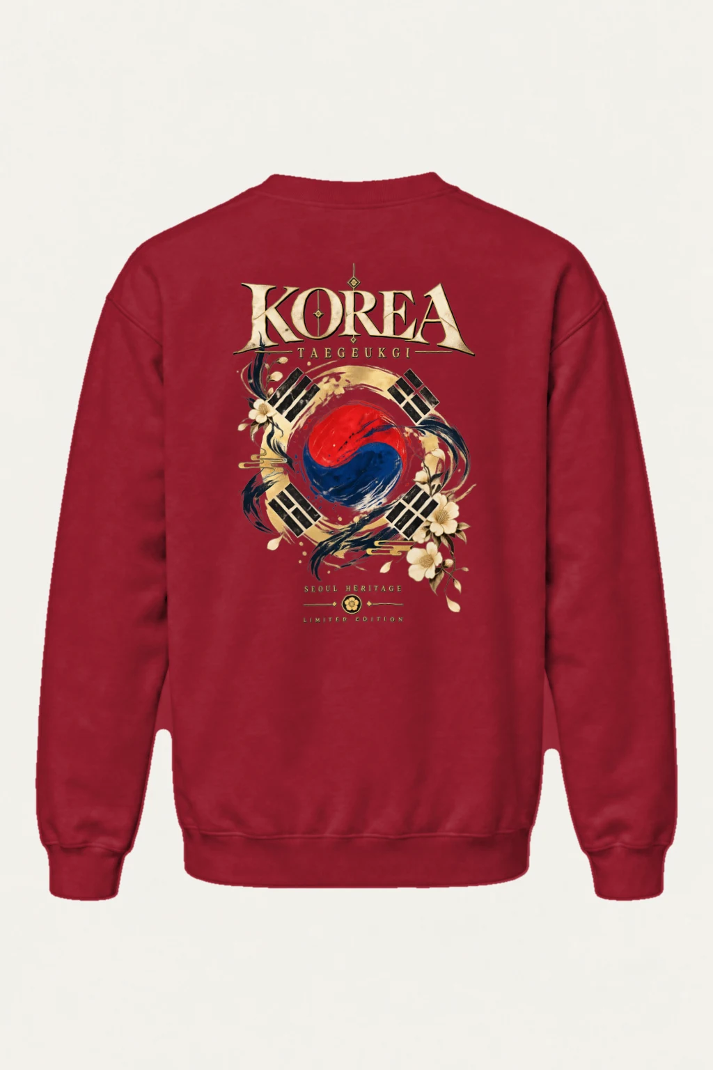 "Taegukgi Seoul Heritage" Heavy Blend Unisex Crewneck Sweatshirt | Gildan 18000