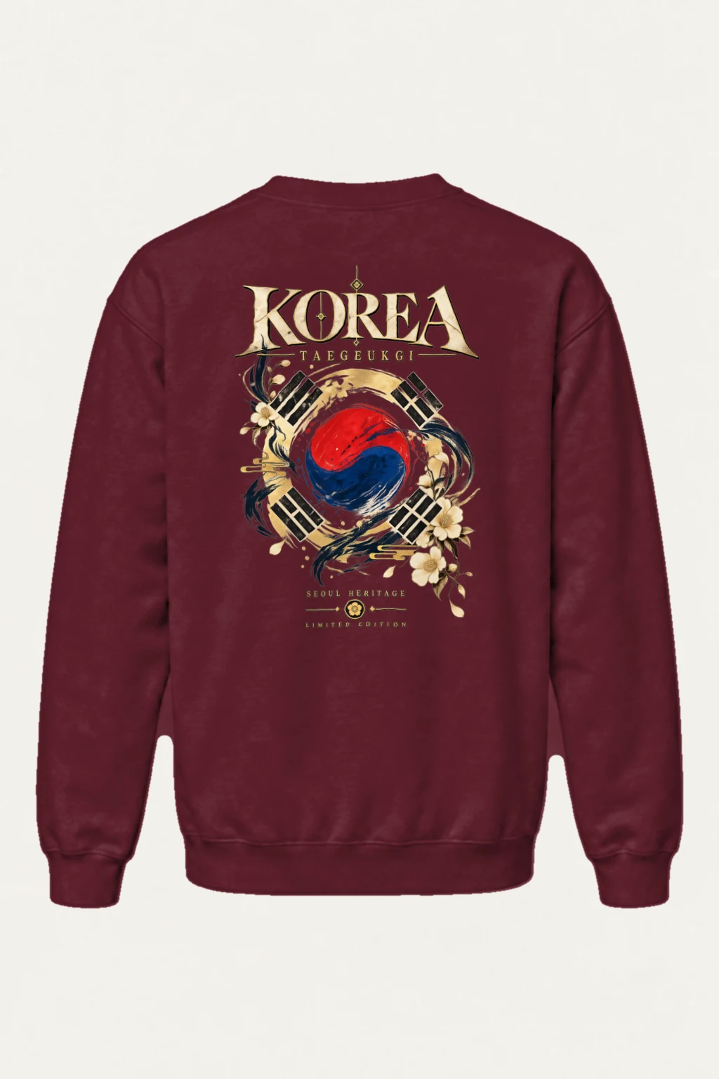 "Taegukgi Seoul Heritage" Heavy Blend Unisex Crewneck Sweatshirt | Gildan 18000