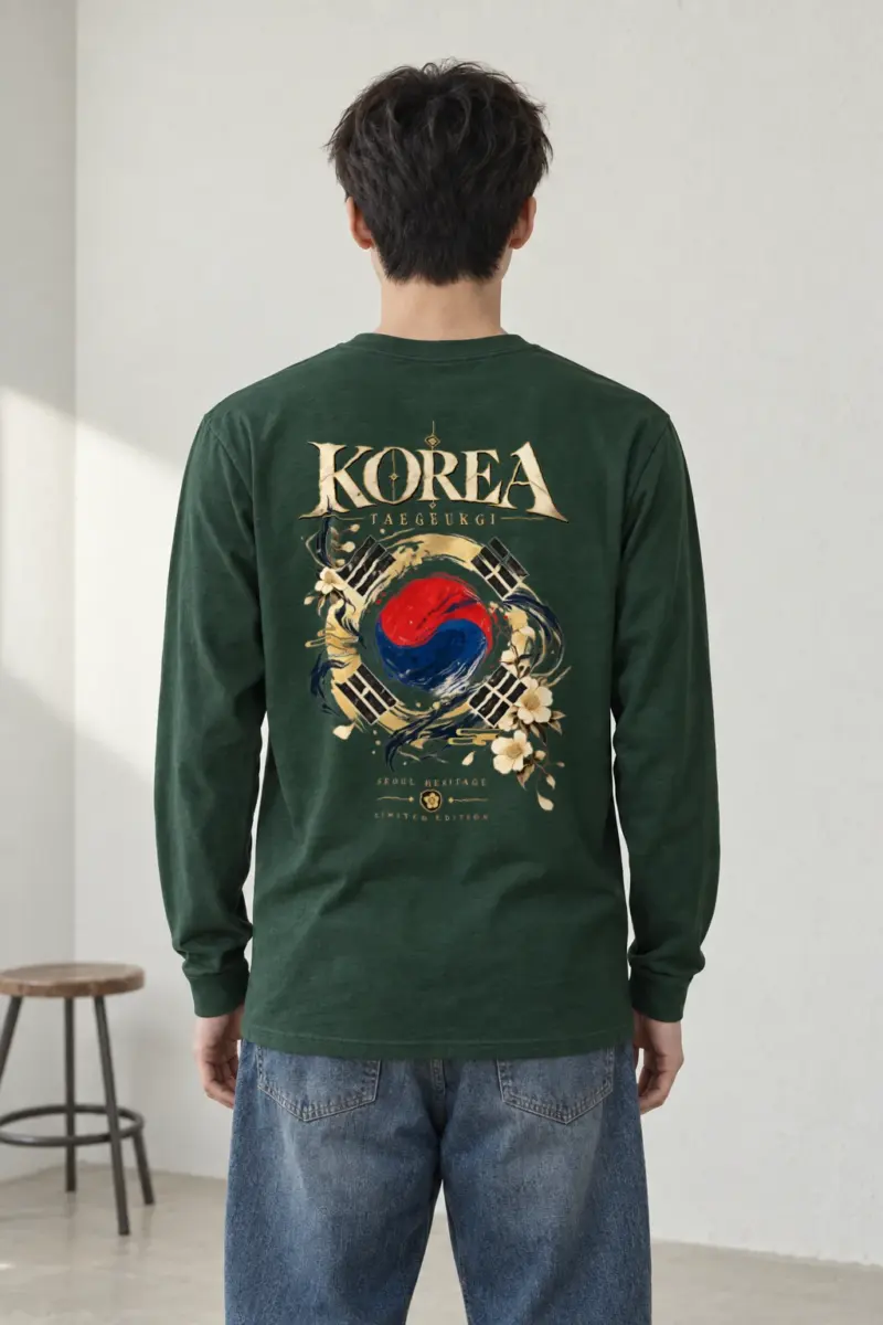 "Taegukgi Seoul Heritage" Unisex Longsleeve T-shirt