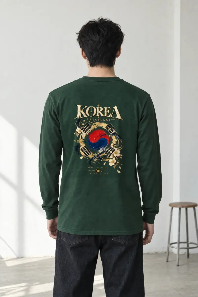 "Taegukgi Seoul Heritage" Unisex Longsleeve T-shirt