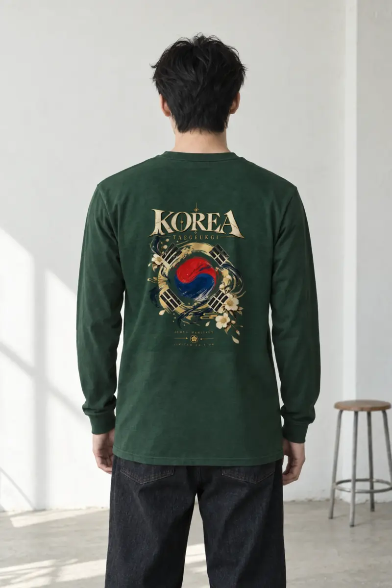 "Taegukgi Seoul Heritage" Unisex Longsleeve T-shirt