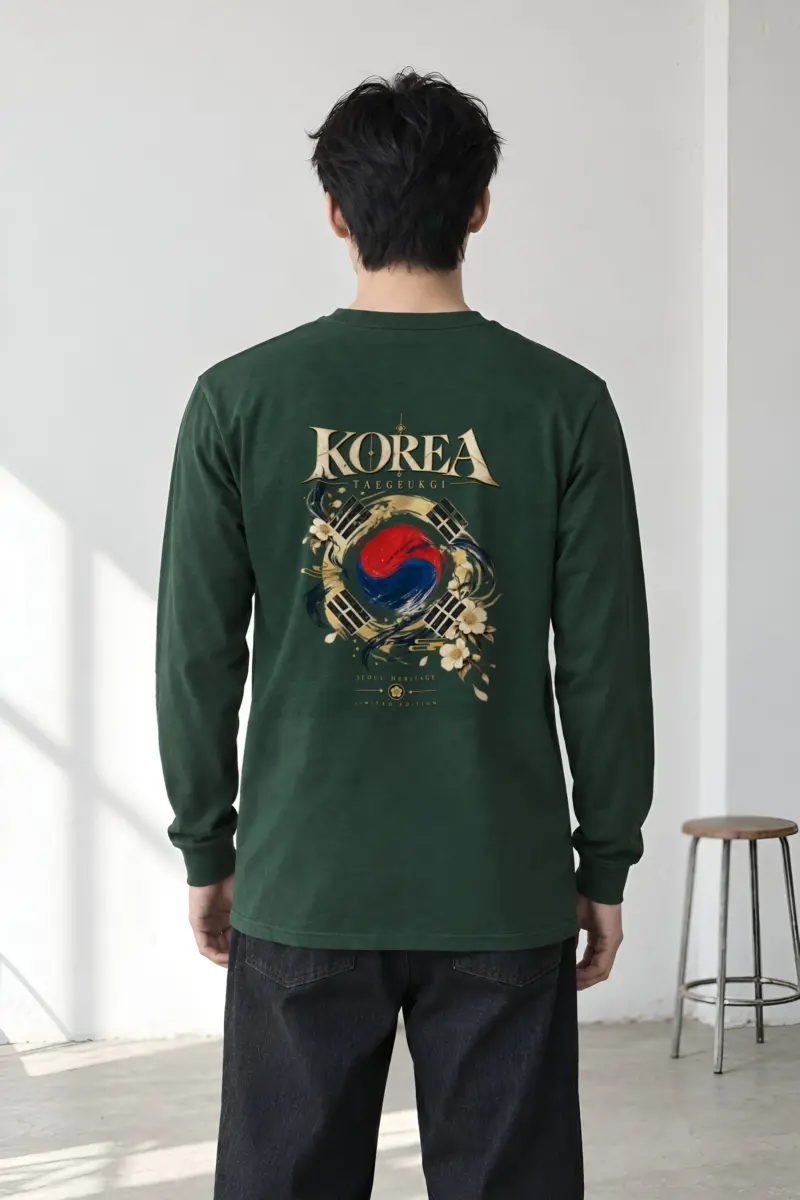 "Taegukgi Seoul Heritage" Unisex Longsleeve T-shirt