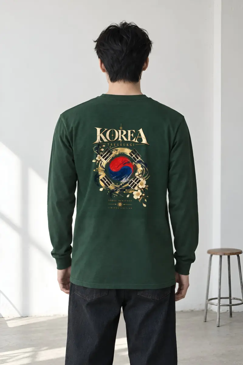 "Taegukgi Seoul Heritage" Unisex Longsleeve T-shirt