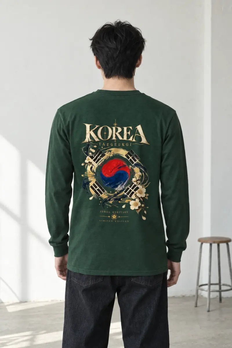 "Taegukgi Seoul Heritage" Unisex Longsleeve T-shirt