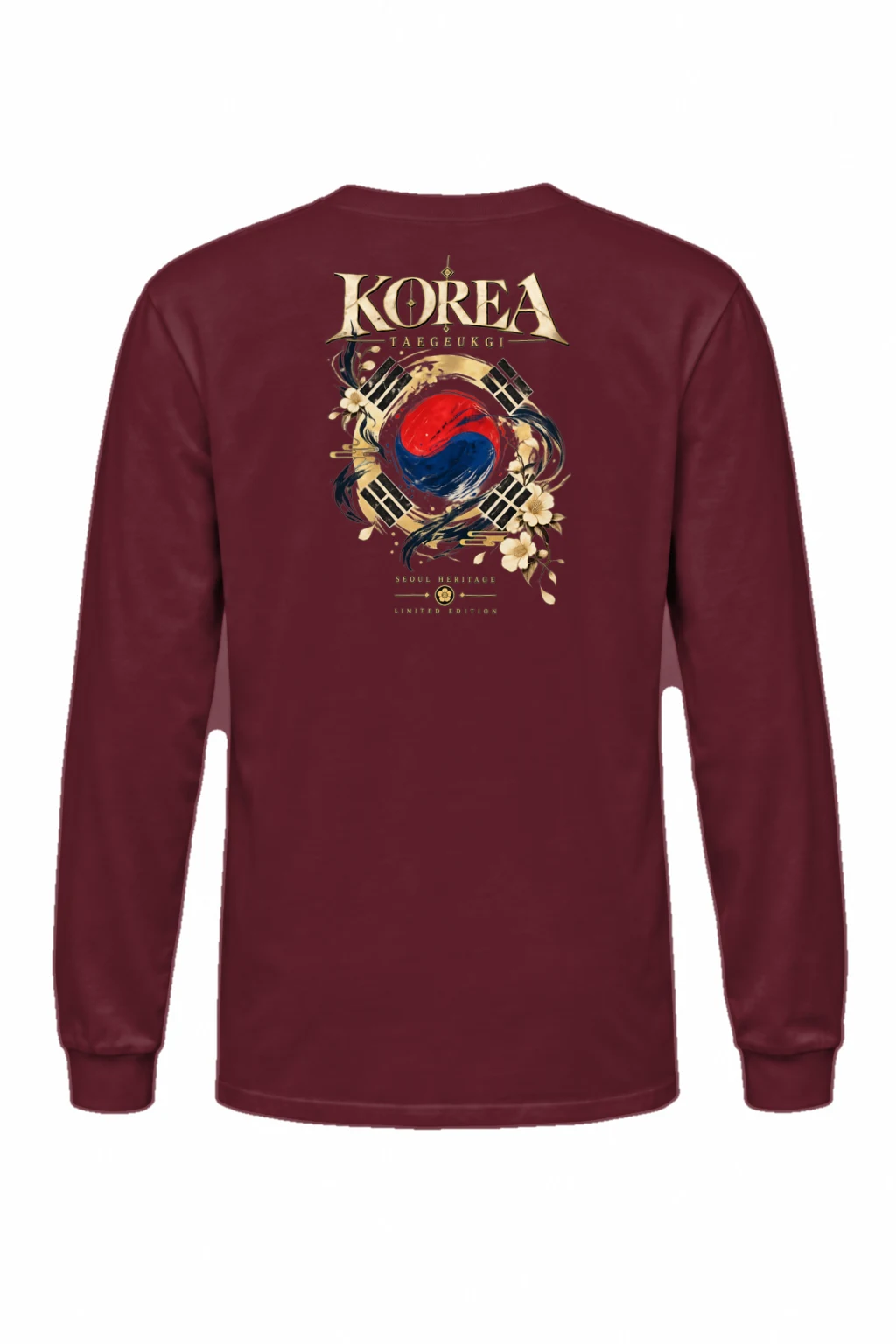 "Taegukgi Seoul Heritage" Unisex Longsleeve T-shirt | Gildan 2400