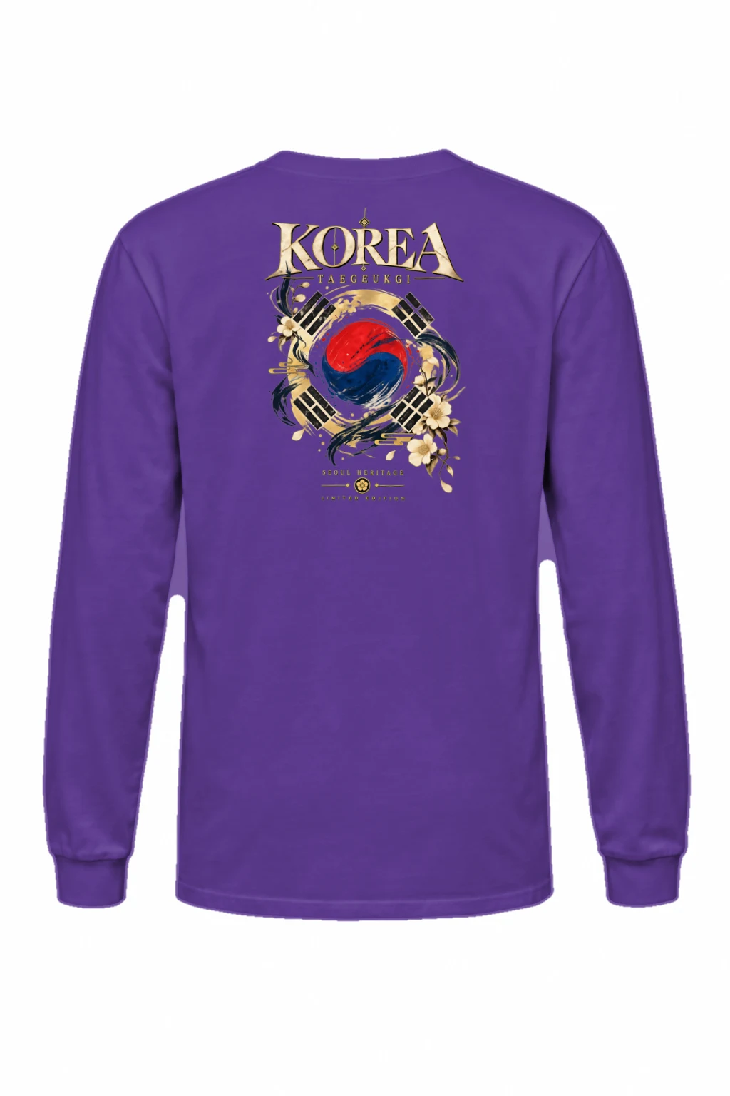 "Taegukgi Seoul Heritage" Unisex Longsleeve T-shirt | Gildan 2400