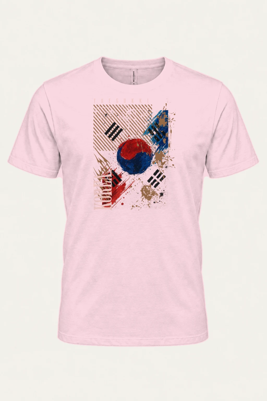 "Taegukki Korea" Heavyweight Unisex Crewneck T-shirt | Gildan 5000