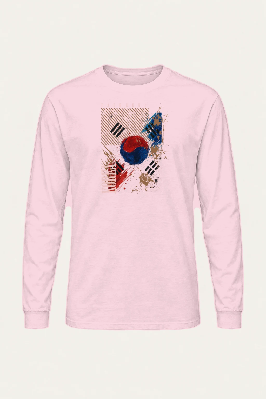 "Taegukki Korea" Unisex Longsleeve T-shirt | Gildan 2400