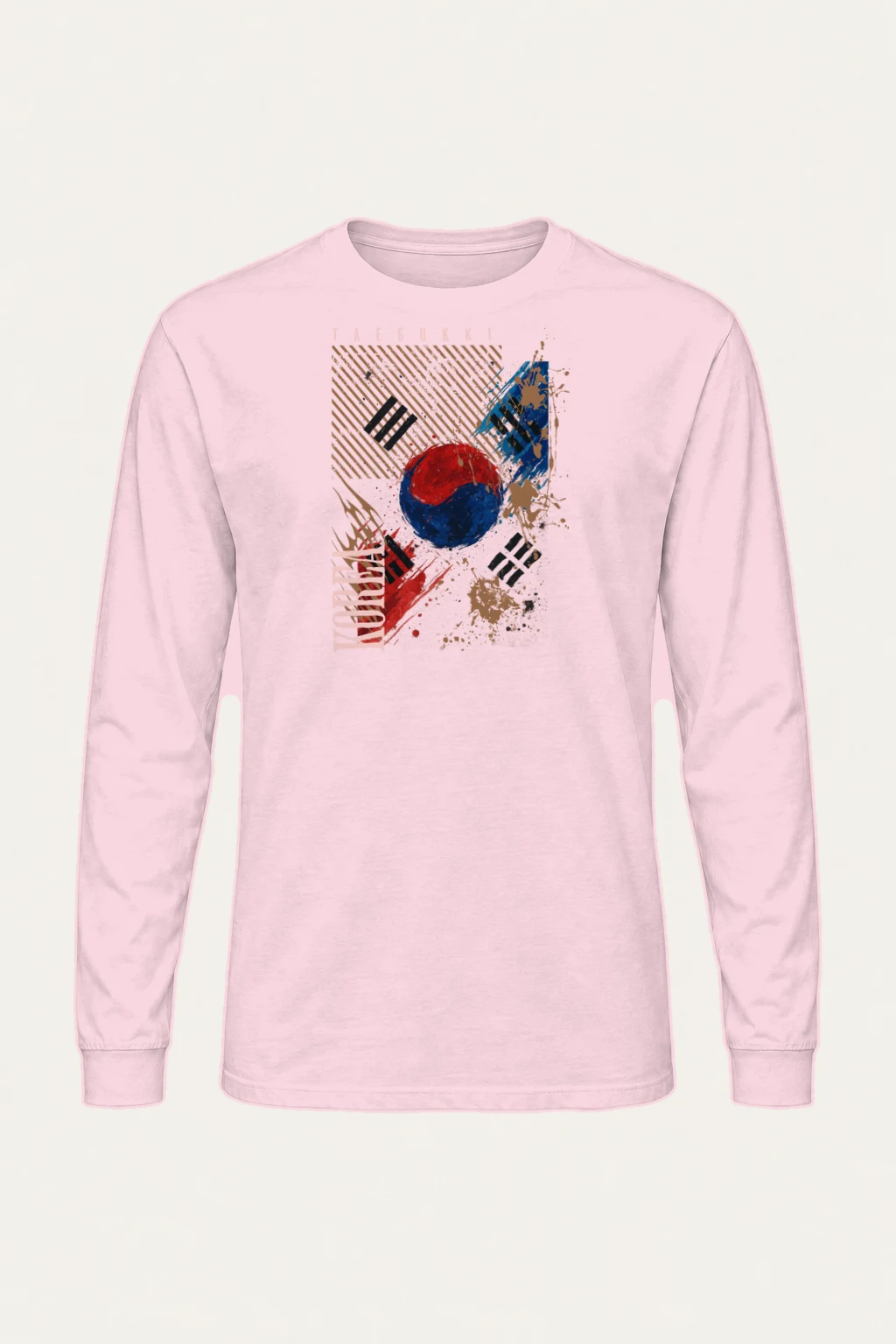 "Taegukki Korea" Unisex Longsleeve T-shirt | Gildan 2400